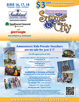Middleburg Heights Summer in the City Festival Presale Vouchers