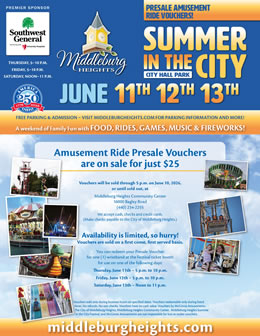 Middleburg Heights Summer in the City Festival Presale Vouchers